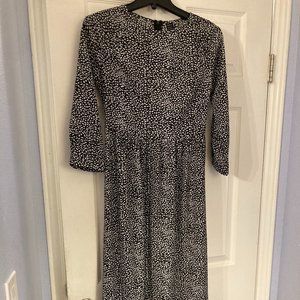 Shein Black and White Dress size xs